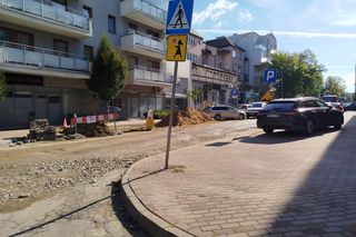 Roboty drogowe na ulicy Błonie w Siedlcach