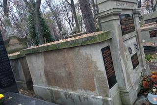 Wyczyszczony grób rodziny Stuhrów