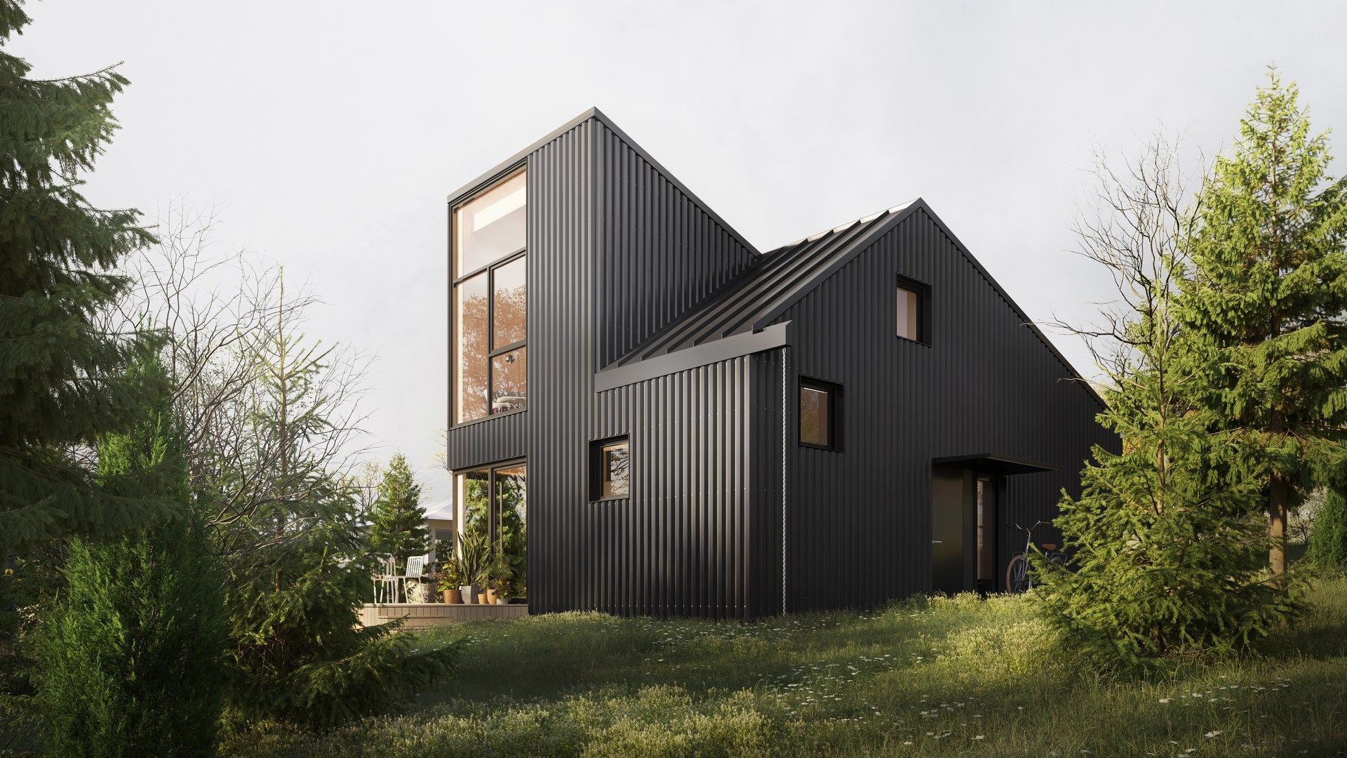 Letniskowy dom z widokiem na pastwisko: nowy projekt rmk.architektura