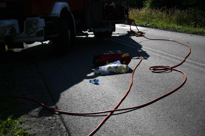 Wypadek pod Olesnem. Trzy osoby z pow. kłobuckiego poszkodowane