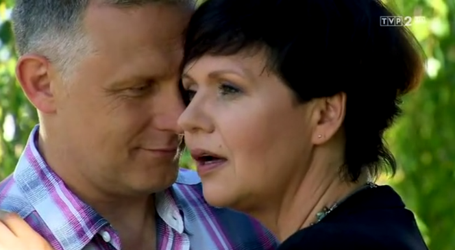M jak miłość odcinek 1256, Marysia (Małgorzata Pieńkowska), Artur (Robert Moskwa)