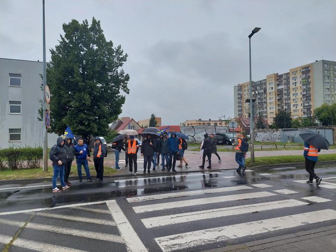 Strajk kolejarzy Bydgoszcz 28.07.25