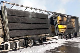 Wypadek i pożar na A4