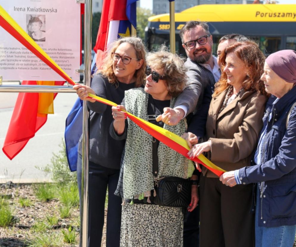 Uroczyste nadanie imienia ronda Ireny Kwiatkowskiej