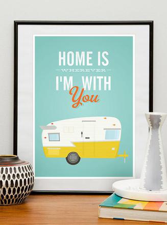 Plakat w stylu retro