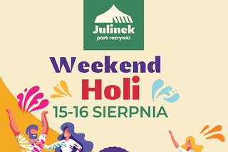 Park Rozrywki Julinek - Weekend Holi. Kolorowe atrakcje już w weekend 15-16 sierpnia