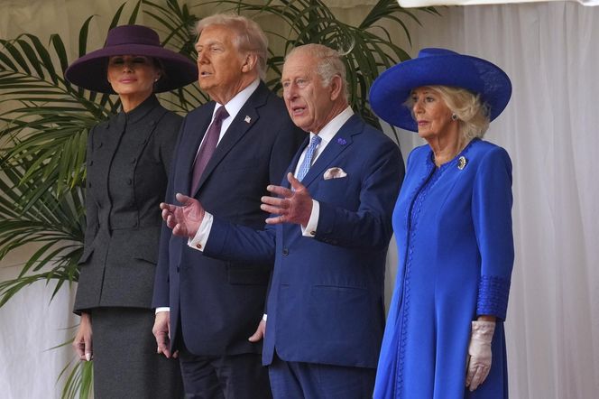 Donald Trump w Wielkiej Brytanii, spotkanie z królem Karolem III