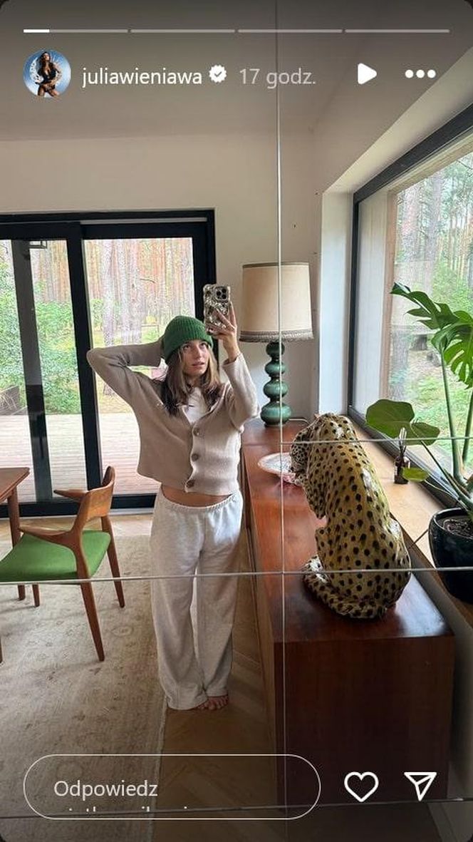 Leśny azyl Julii Wieniawy to czyste złoto! Pokazała luksus od środka
