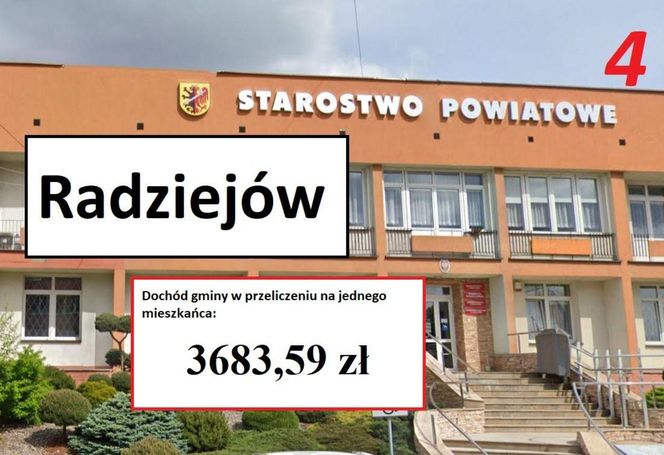 Tu na 1 mieszkańca przypada ponad od prawie 3 tys. do ponad 4,5 tys. zł