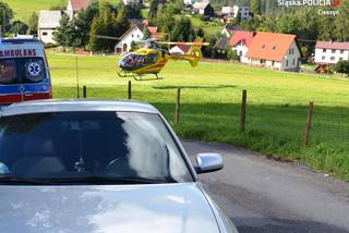 Koniaków: 8-latek na rowerze wjechał wprost pod koła auta. Na miejscu śmigłowiec LPR!