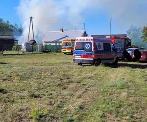 Tragedia w gminie Stoczek. Mężczyzna zginął w płomieniach!