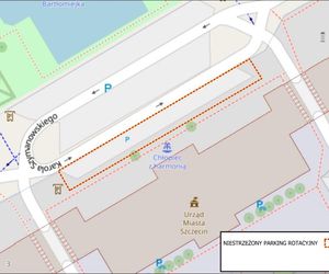 Niestrzeżony Parking Rotacyjny przy urzędzie miasta