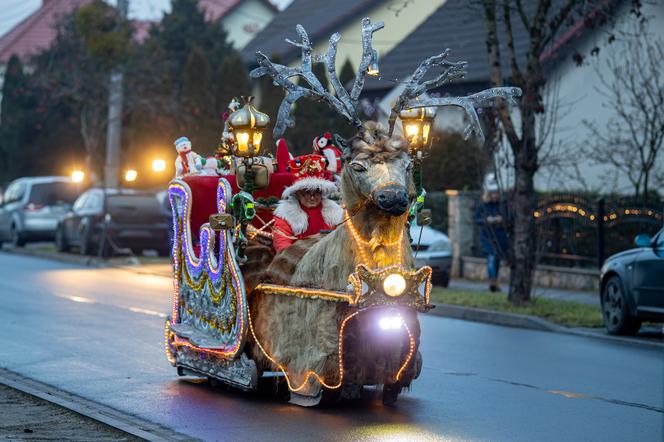 Zrobił sanie Świętego Mikołaja