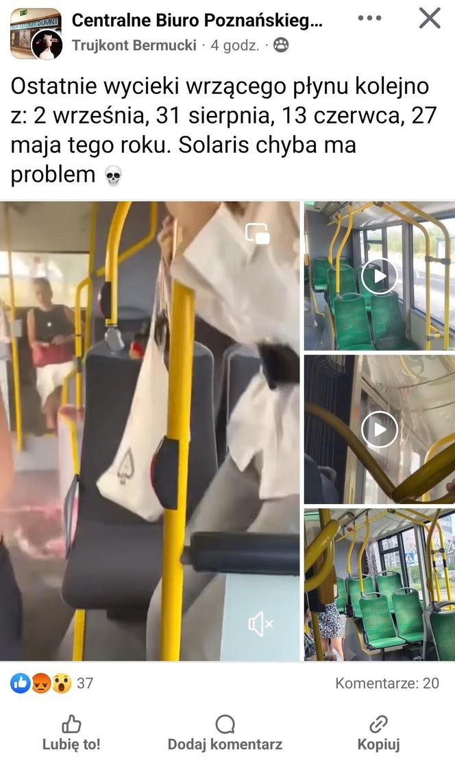 Awarie poznańskich autobusów