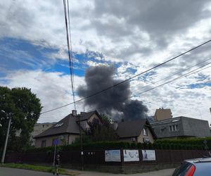 Pożar przy ulicy Dojazd w Tarnowie