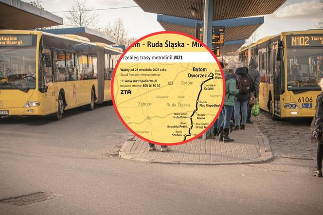 Nowa metrolinia na Śląsku połączy Bytom z Rudą Śląską i Mikołowem. M21 ruszy już w sobotę