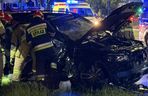  Tragedia na Modlińskiej. Dwie osobówki roztrzaskane. Są ofiary śmiertelne