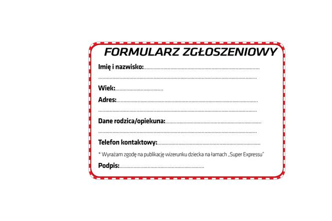 Formularz zgłoszeniwy Gwiazdkowe Marzenie