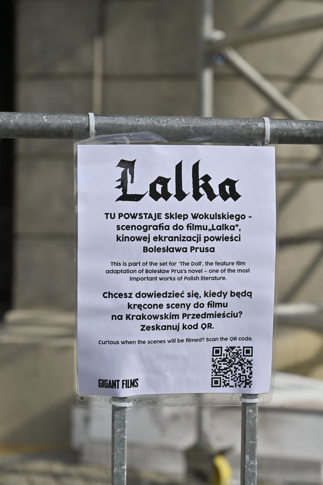 Plan zdjęciowy "Lalki" w Warszawie