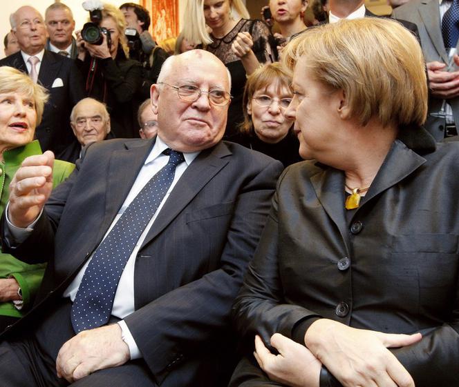 Michaił Gorbaczow i Angela Merkel