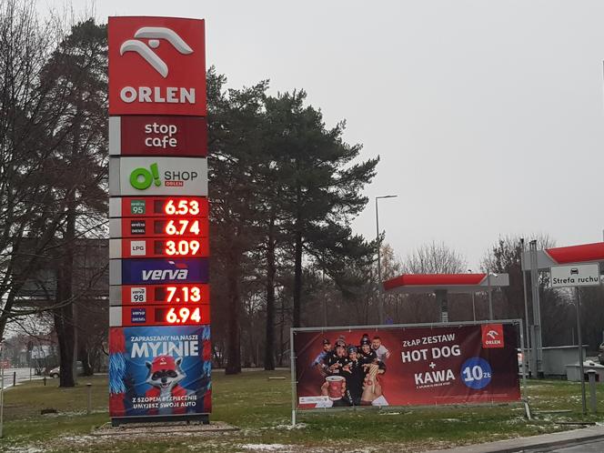 Ceny paliw na stacjach Orlen w Białymstoku