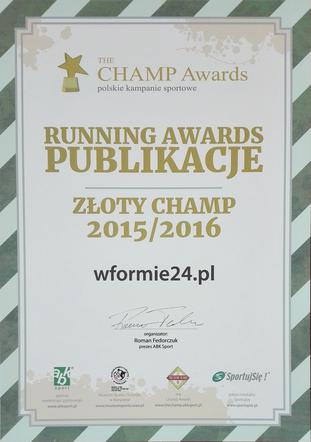 The Champ Awards - Złoty Champ dla Wformie24.pl