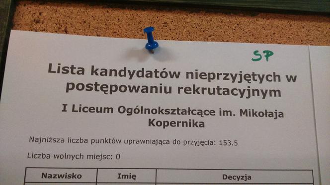 Rekrutacja do szkół ponadgimnazjalnych w Toruniu. Odwiedziliśmy "jedynkę"