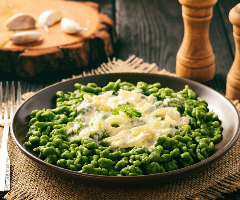 Szpinakowe kluski rodem z Niemiec. Proste i szybkie w przygotowaniu