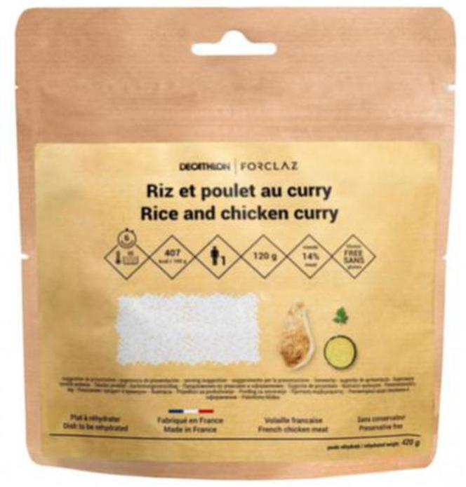 Trekking ryż z kurczakiem curry bez glutenu ze względu na wykrycie tlenku etylenu