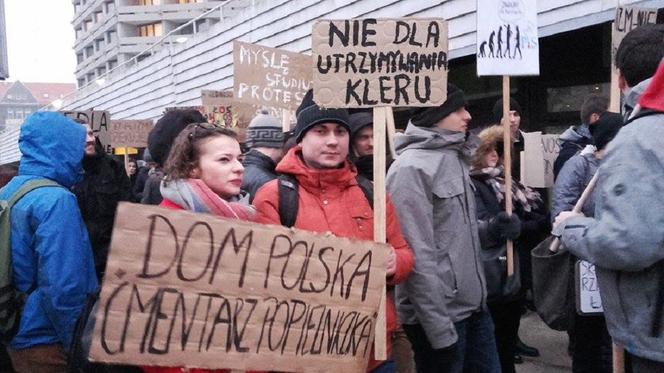 Protest studentów i studentek we Wrocławiu