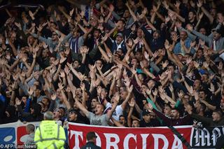 Liga Europy: Kibice Hajduka Split zaatakowali fanów Evertonu i demolowali stadion [WIDEO]