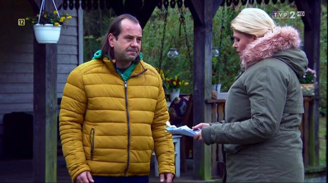 Barwy szczęścia, odc. 2043. Borys (Jakub Wieczorek), Aldona (Elżbieta Romanowska)