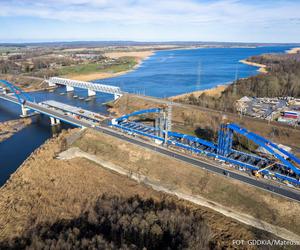 Budowa mostu w Wolinie nad rzek Dziwną S3 LUTY 2024
