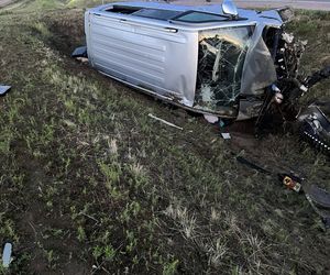 Wypadek na S61 w Konarzycach
