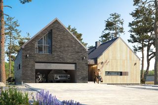 Domy złożone z dwóch budynków