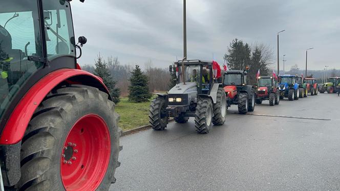 Protest rolników w Nowym Sączu 