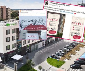 Reklama z trumną „zaprasza” na stypy. Kontrowersyjny baner naprzeciwko cmentarza