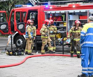 Pożar kamienicy przy al. Piastów w Szczecinie