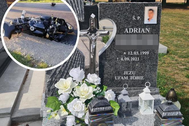 Adrian miał tylko 22 lata. Zginął w wypadku motocyklowym w Pantalowicach [GALERIA]