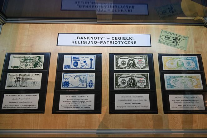 Wystawa banknotów opozycji antykomunistycznej w Szczecinie 