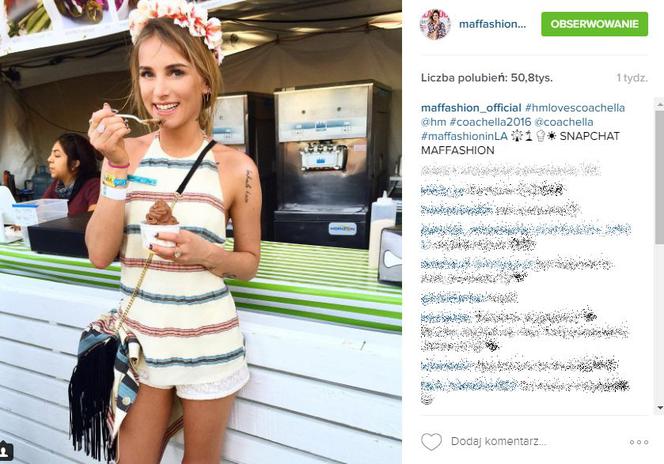 Dieta Maffashion podczas Coachella 2016