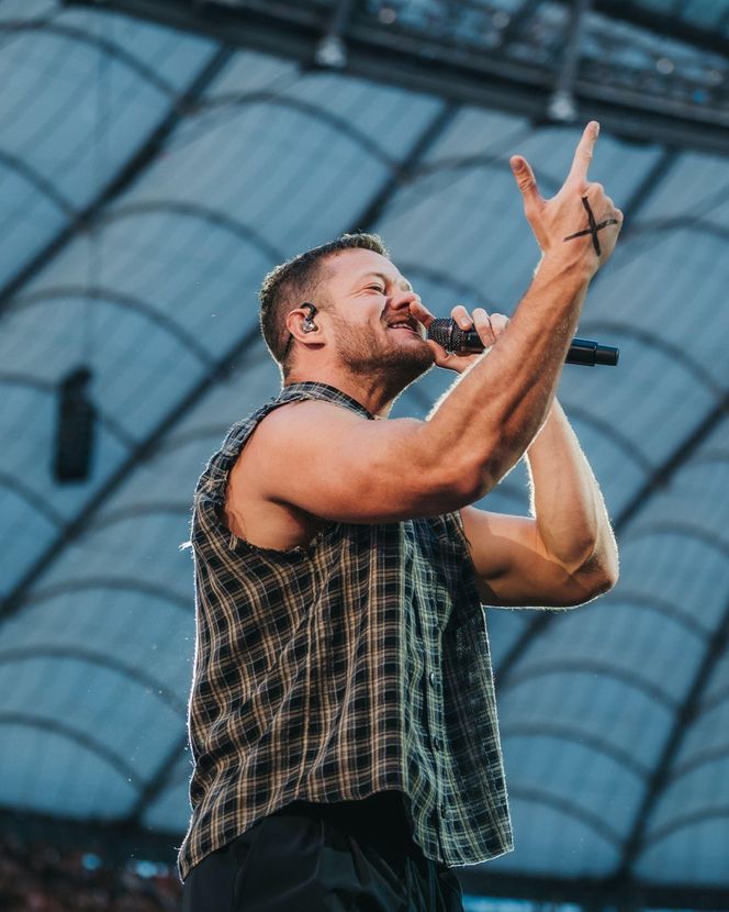 Koncert Imagine Dragons w Warszawie (18.07.2025). Organizatorem koncertu jest Live Nation, a patronem medialnym - Radio ESKA