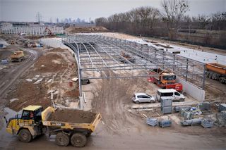 Budowa metra na Bemowie (styczeń 2024)