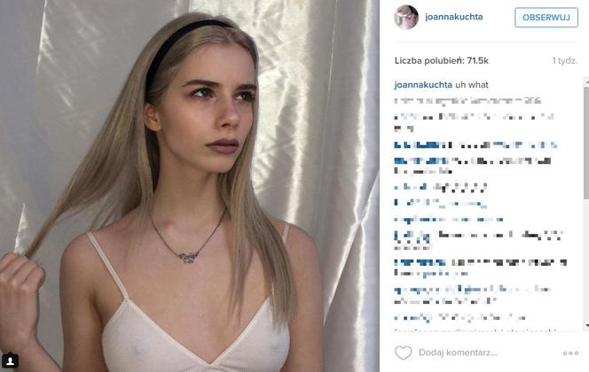 Joanna Kuchta najpopularniejsza Polka na Instagramie