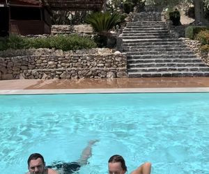 Olga Frycz i Albert Kosiński w basenie