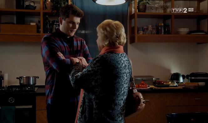 M jak miłość, odc. 1515: Kisielowa (Małgorzata Różniatowska), Janek (Tomas Kollarik)