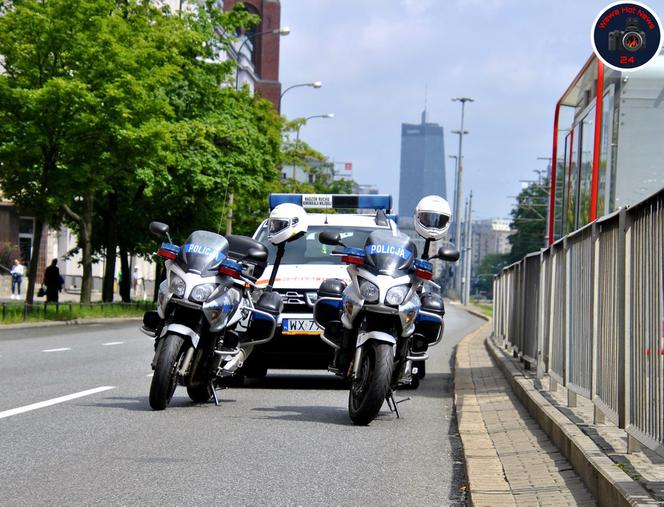 Wypadek na skrzyżowaniu Grójeckiej z Wawelską