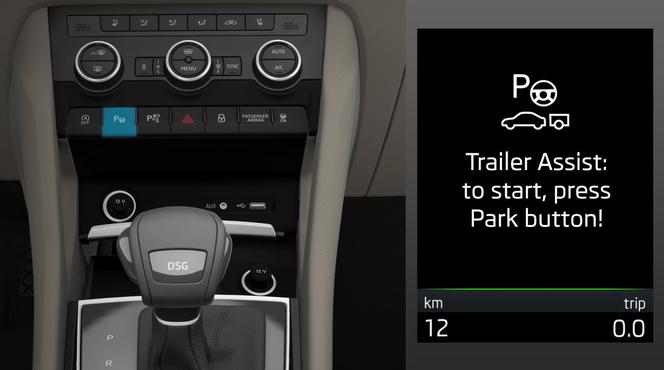 Skoda Trailer Assist - asystent manewrowania przyczepą
