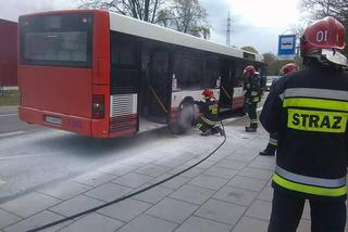 Pożar autobusu na ul. Jagiellońskiej