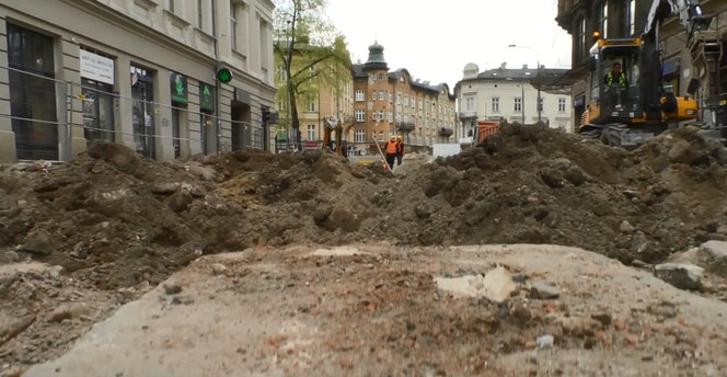 Tak wyglądają obecnie prace przy ulicy Krakowskiej